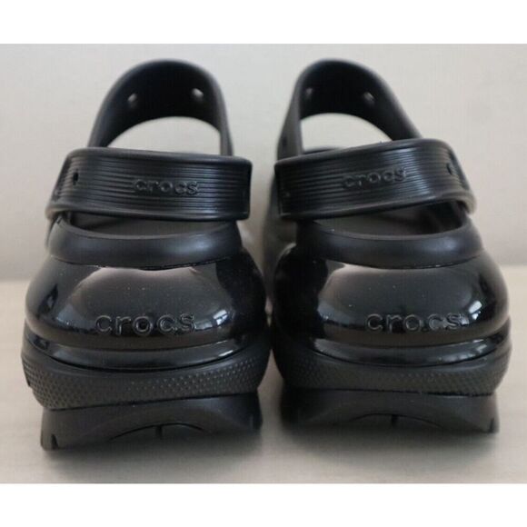 Crocs 207989-001 Unisex Women's Sz 11 Men's 9 Black Mega Crush Platform Sandals - Picture 3 of 11